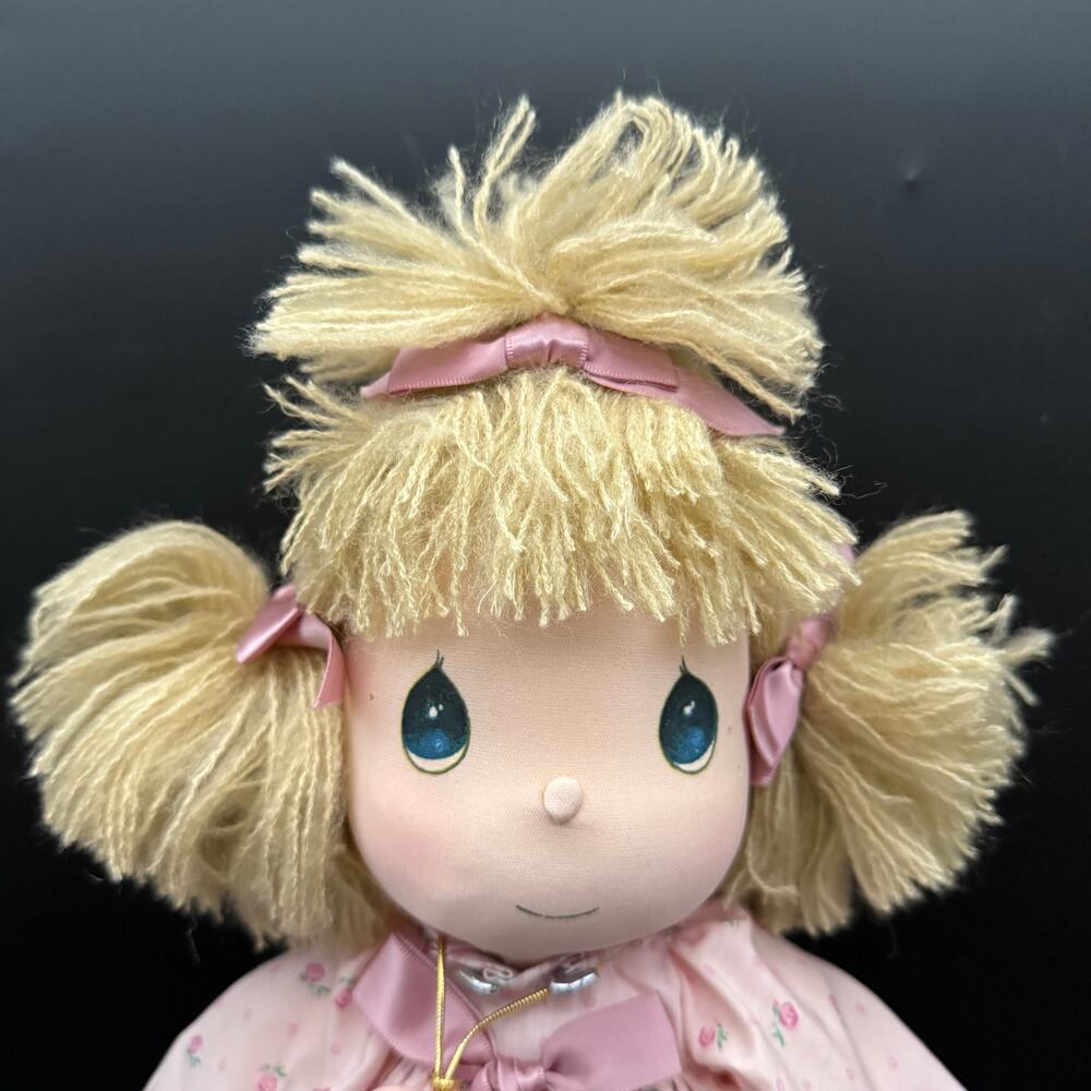 1985 Precious Moments Applause Samuel J. Butcher Doll Heart Necklace Vintage